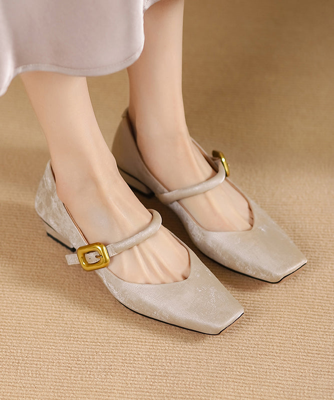 Gold Penny Loafers Breathable Mesh Retro Splicing Floral Zircon main image 0