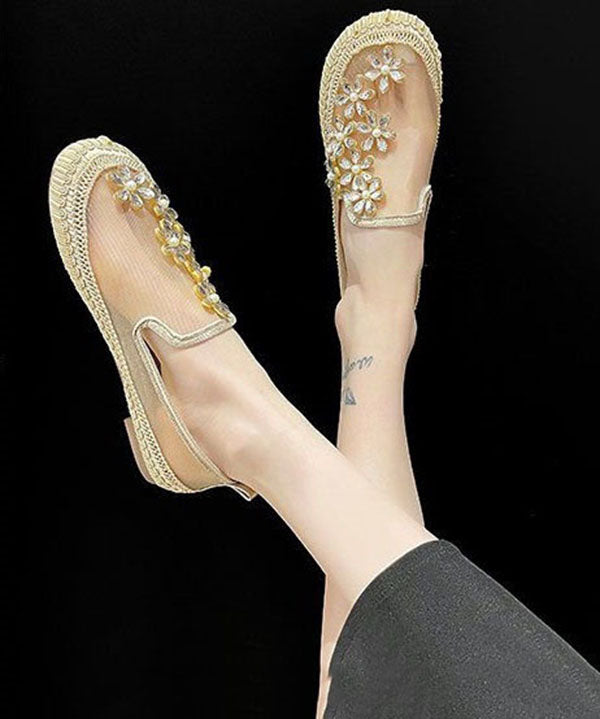 Suede Stylish Loafers Splicing Zircon Blue Penny Chunky Bow main image 0