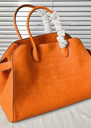 Fashion Yellow Large Capacity Suede Tote Handbag