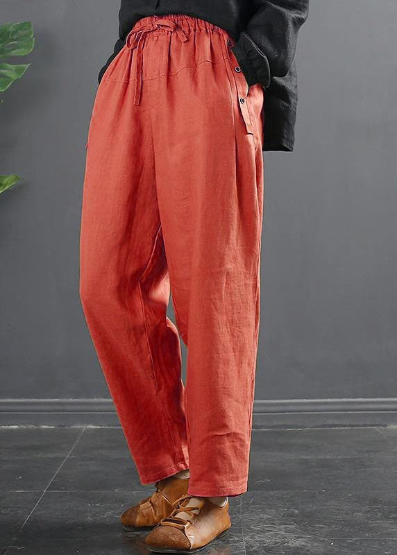 French Spring Wide Leg Pants Unique Blue Inspiration Elastic Waist Wild Pants