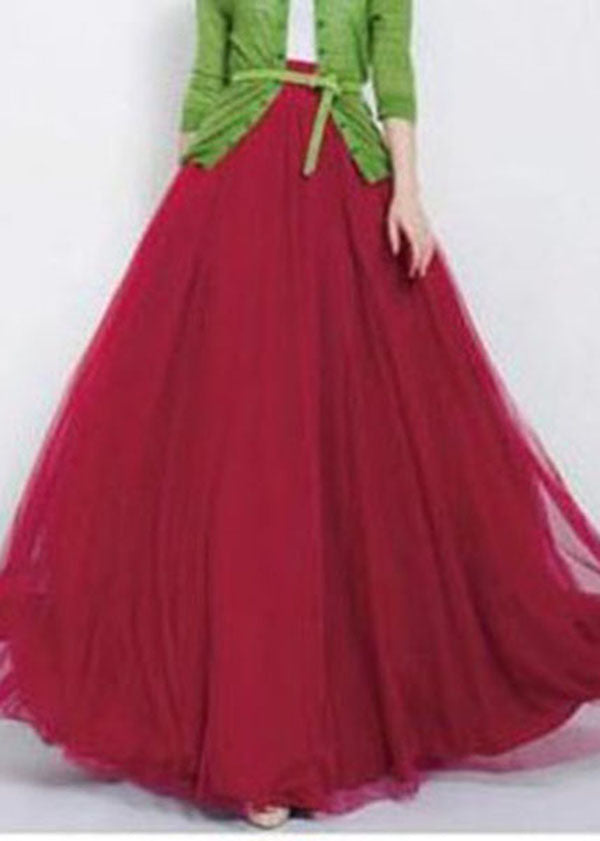 2025 Fashion Long Skirts Elastic Waist Maxi Skirt