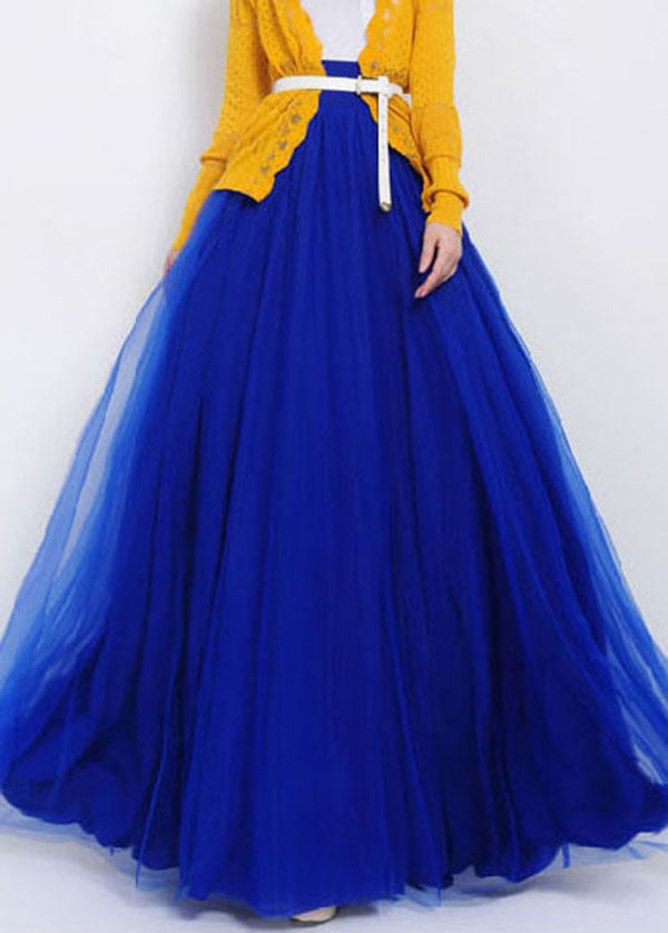 2025 Fashion Long Skirts Elastic Waist Maxi Skirt