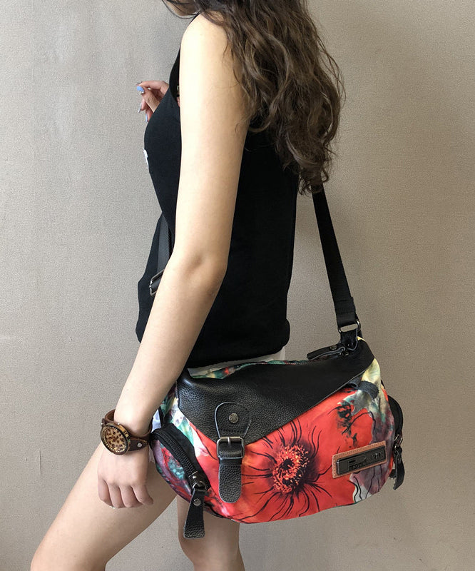 2025 New Large Capacity Original Ethnic Style Printed Fabric Bag