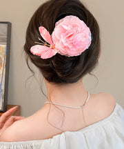 2025 New Blue Alloy Butterfly Peony Hairpin