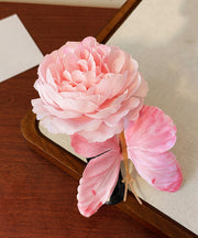 2025 New Blue Alloy Butterfly Peony Hairpin