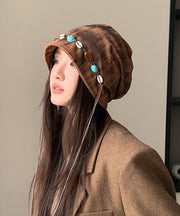 2025 New Boho Grey Tassel Cotton Boonie Hat