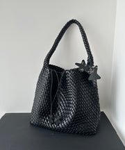 2025 New Champagne Faux Leather Large Capacity Bucket Bag