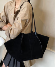 2025 New Coffee Suede Large Capacity Shoulder Bag