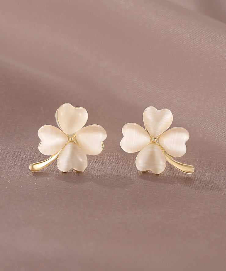 2025 New Gold Copper Alloy Clover Cat&