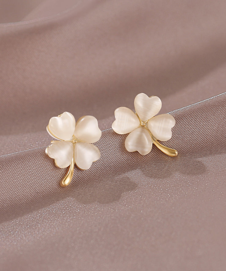 2025 New Gold Copper Alloy Clover Cat&