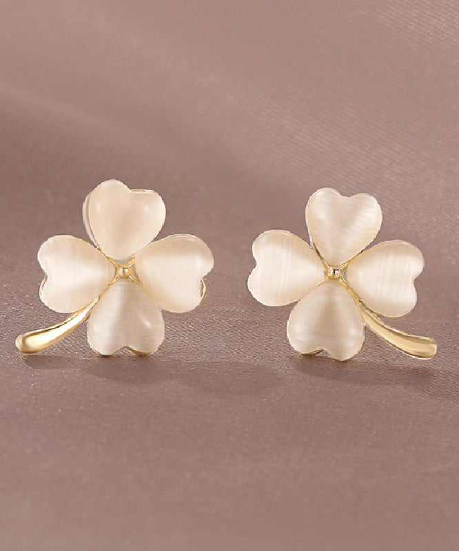 2025 New Gold Copper Alloy Clover Cat&