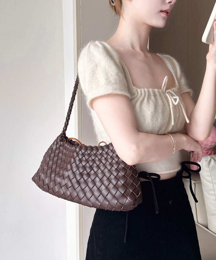 2025 New Green Faux Leather Durable Shoulder Bag