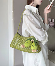 2025 New Green Faux Leather Durable Shoulder Bag
