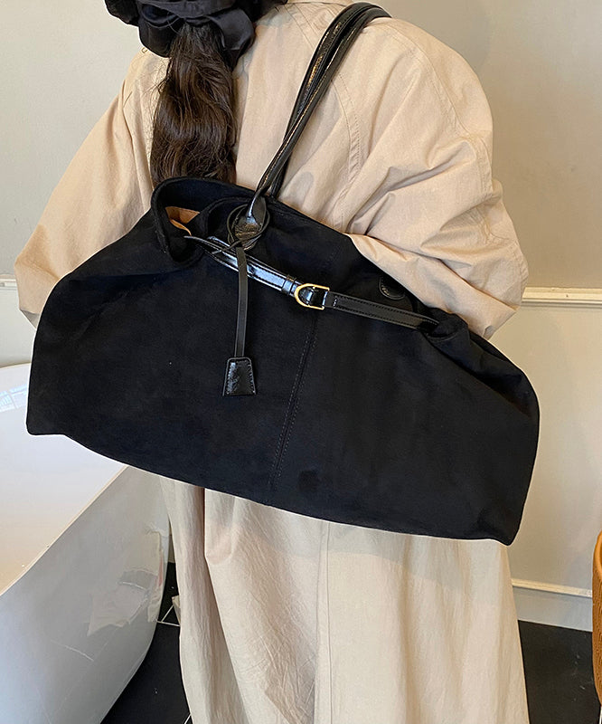 2025 New Khaki Large Capacity Suede Shoulder Handbag