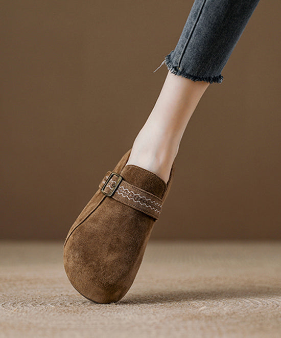 2025 New Light Camel Suede Platform Haken Shoes