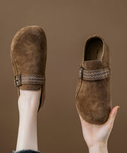 2025 New Light Camel Suede Platform Haken Shoes