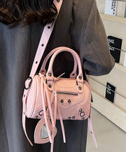 2025 New Original Design Beige Faux Leather Tote Crossbody Bag