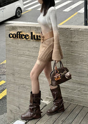 2025 New Slim Fit Flared Sleeve Gradient Knitted Dress