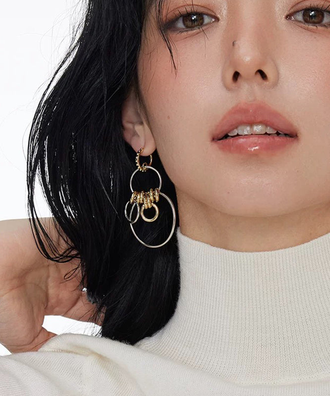 2025 New Sterling Silver Asymmetrical Hoop Earrings