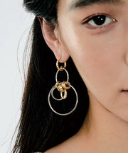 2025 New Sterling Silver Asymmetrical Hoop Earrings