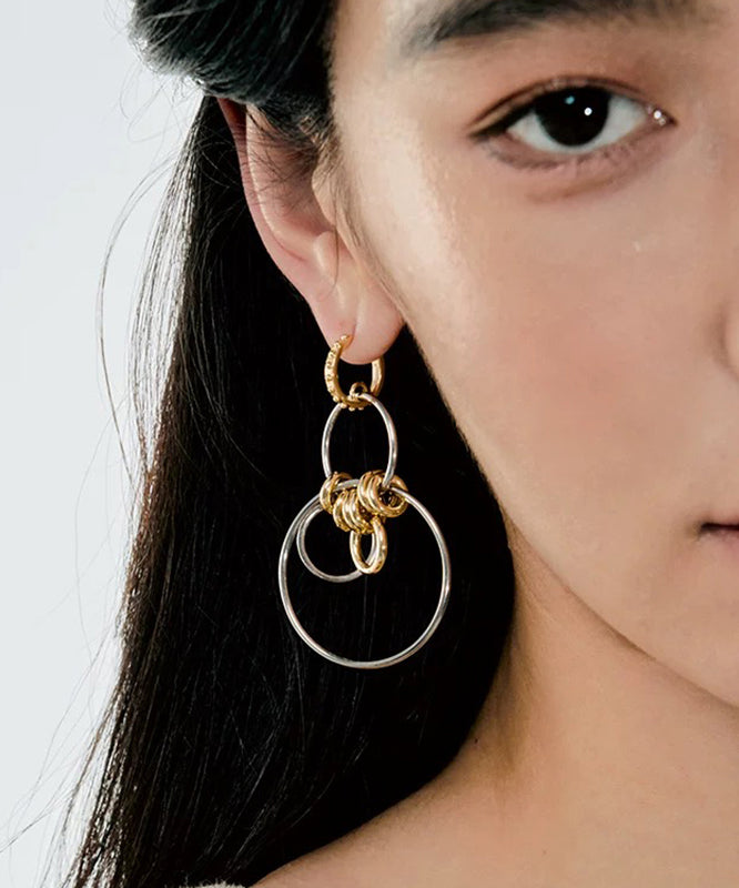 2025 New Sterling Silver Asymmetrical Hoop Earrings