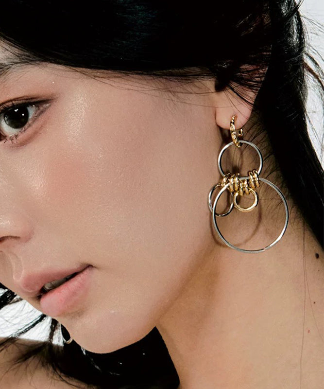 2025 New Sterling Silver Asymmetrical Hoop Earrings