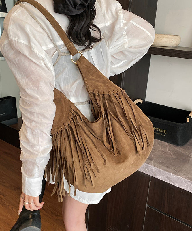 2025 New Tassel Large Capacity Suede Shoulder Bag