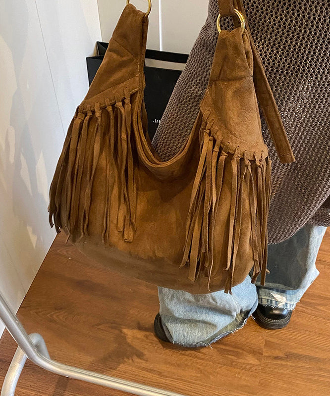 2025 New Tassel Large Capacity Suede Shoulder Bag