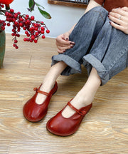 2025 Splicing Flat Shoes For Women Black Cowhide Leather