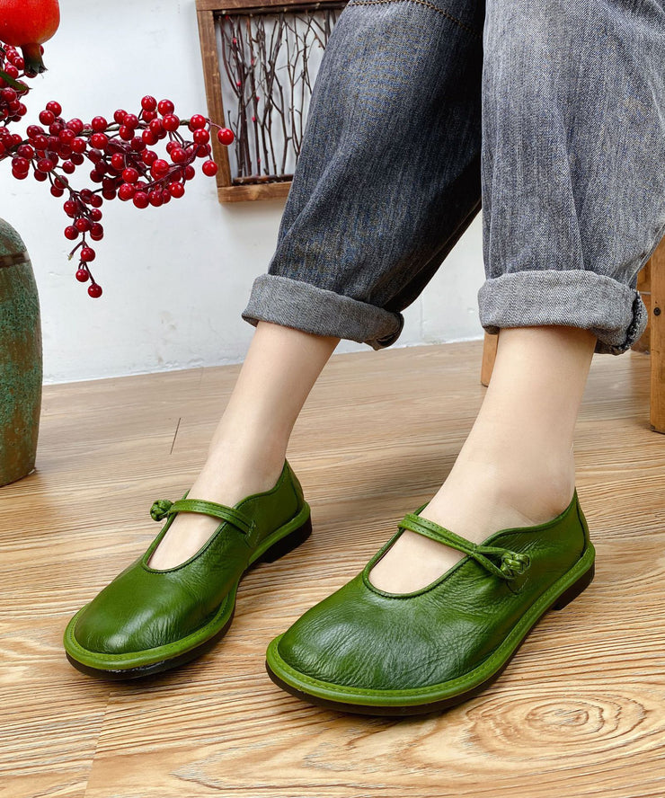 2025 Splicing Flat Shoes For Women Black Cowhide Leather