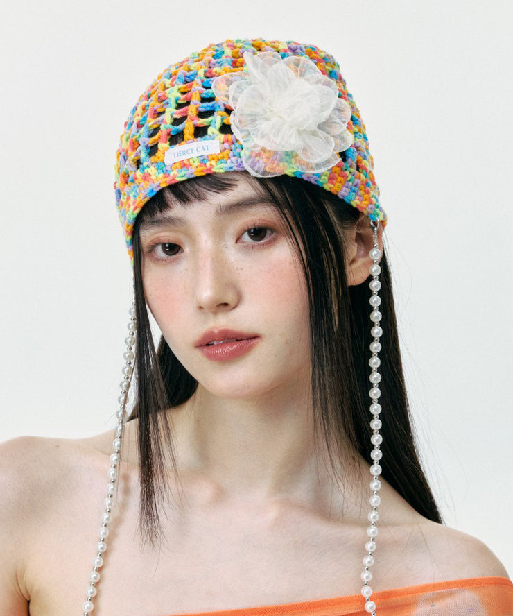 2025 Summer New Colorful Hollow Mesh Boonie Hat
