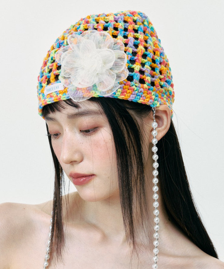 2025 Summer New Colorful Hollow Mesh Boonie Hat
