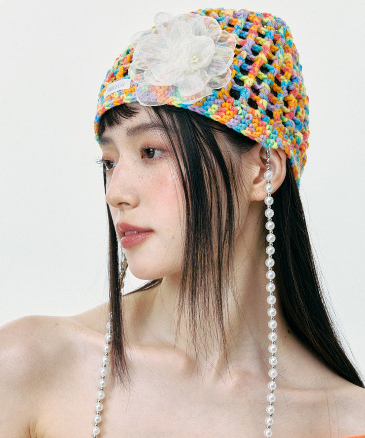 2025 Summer New Colorful Hollow Mesh Boonie Hat