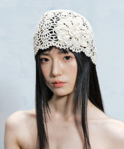 2025 Summer New Flower Hollow Knitted Boonie Hat