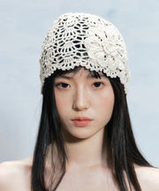 2025 Summer New Flower Hollow Knitted Boonie Hat