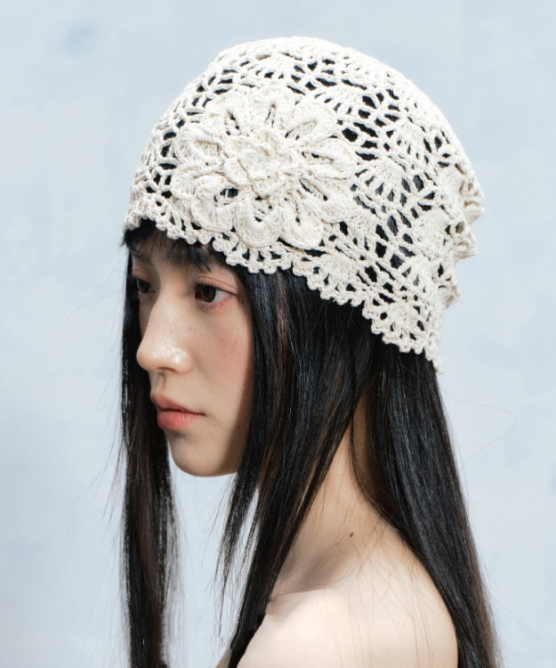 2025 Summer New Flower Hollow Knitted Boonie Hat