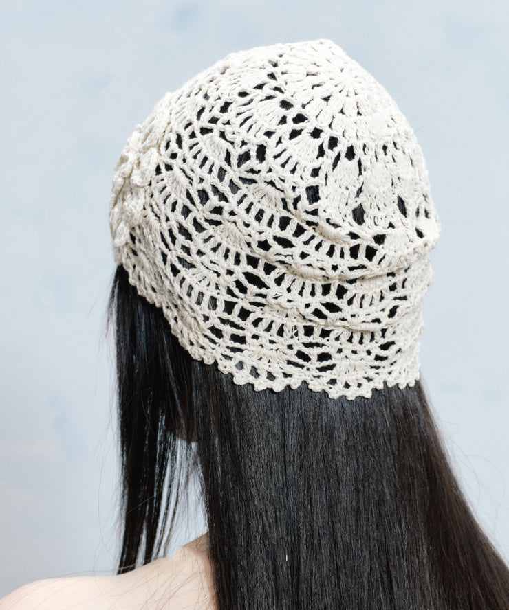 2025 Summer New Flower Hollow Knitted Boonie Hat