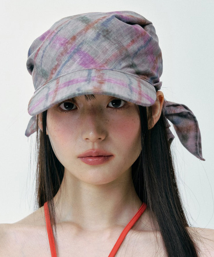 2025 Summer New Korean Edition Colorful Striped Hat