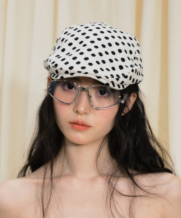 2025 Summer New Thin Dot Japanese Breton Hat