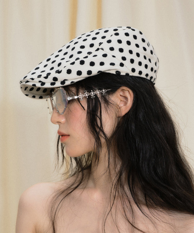 2025 Summer New Thin Dot Japanese Breton Hat