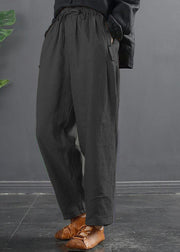 French Spring Wide Leg Pants Unique Blue Inspiration Elastic Waist Wild Pants