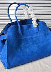 Fashion Yellow Large Capacity Suede Tote Handbag