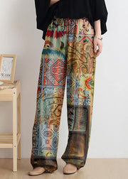 Casual yellow polka dots trousers women 2025 new spring and summer bloomers linen high waist carrot pants