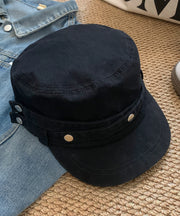 American Style Dark Grey Rivet Denim Casual Versatile Hat