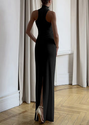 American Style Halter Off Shoulder Slim Long Dress Summer