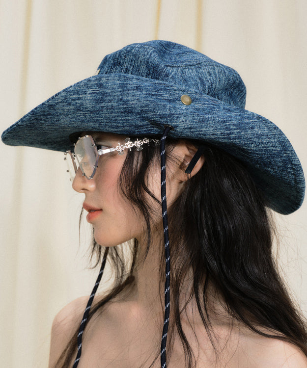 American Style Navy Outdoor Sports Versatile Cowboy Hat