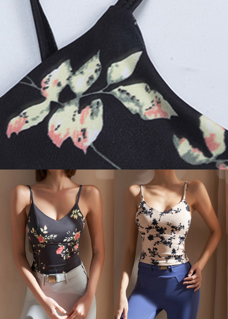 Apricot Patchwork Modal Cotton Yoga Tops