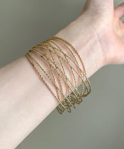 Art Gold Sterling Silver Overgild Hollow Out Cuff