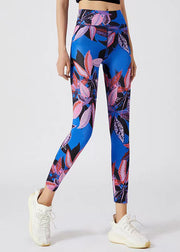 Art Navy Print Seamless Capri Dri Fit Leggings