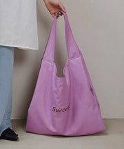 Art Red Letter Large Capacity Faux Leather Shoulder Bag